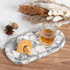 Koville Natural Marble Tray for Bathroom Countertop, Marble Vanity Trays for - Image 6