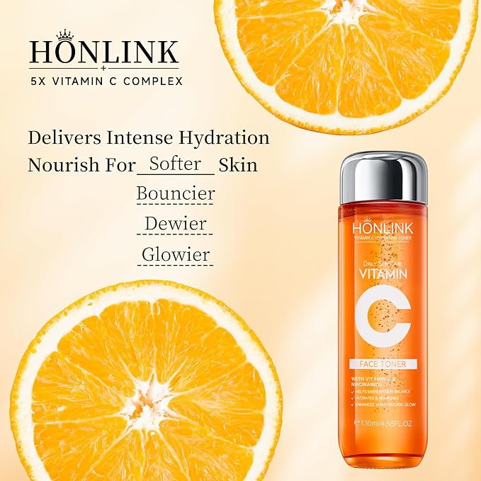 Vitamin C Face Toner 130ml, HONLINK 5X Vitamin C Complex - Image 6