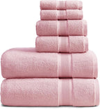 Springtree Home Luxury Bamboo Rayon Bath Towel Set 6 Piece Set | 35% Bamboo by SpringtreeHome