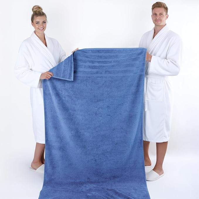 American Soft Linen 35x70 Jumbo Large Bath Towel, 600 GSM 100% Cotton Turkish - Image 5