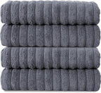 Classic Turkish Towels CTT Premium 4 Pack Bath Towels Set, Made by ClassicTurkishTowels