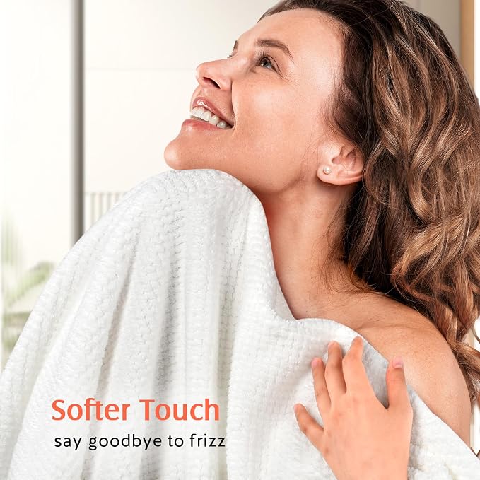 YFONG 2 Pack Microfiber Hair Towel Wrap - Image 3