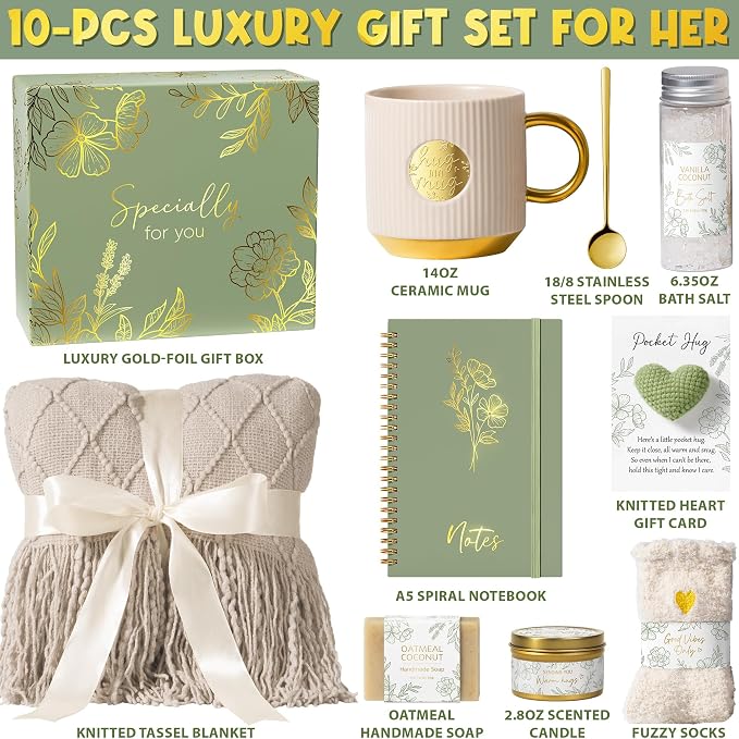 Self Care Gifts for Women Get Well Soon Gift Baskets, Mothers Day Birthday - Image 2