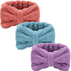 Hicarer 3 Piece Microfiber Bowtie Hairband Set by Hicarer