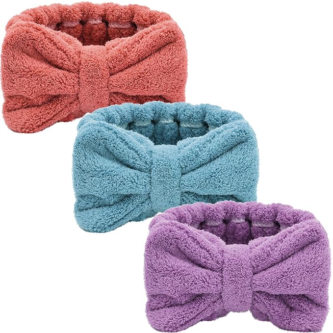 Hicarer 3 Piece Microfiber Bowtie Hairband Set by Hicarer
