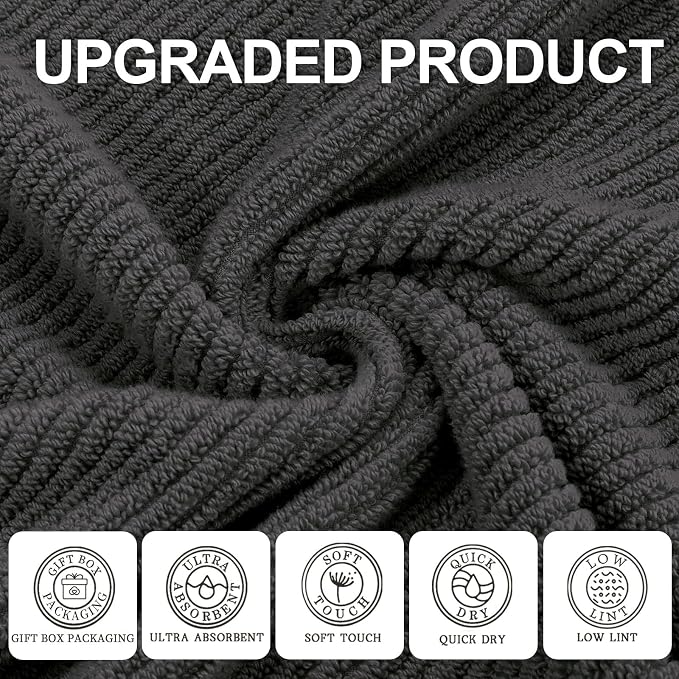 VOOVA & MOVAS Gray Towels - Image 2
