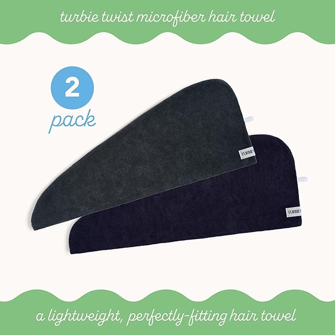 Turbie Twist 2-Pack Microfiber Hair Towel - Image 3