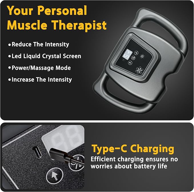 24 Head Massage Gun Set, Deep Tissue Percussion Massager 9 Modes 99 Intensities - Image 6