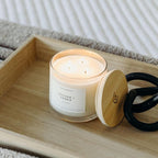 Calyan Wax Co. Vetiver & Tonka 3 Wick Scented Candle - Image 6