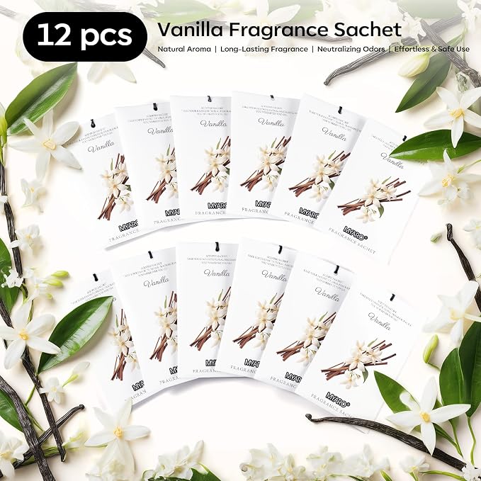 MYARO 12 Packs Vanilla Scented Sachets - Image 5