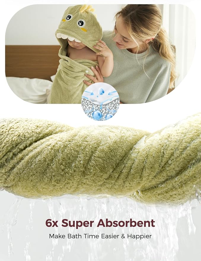 Momcozy Baby Bath Towels with Visualize Health Label - Image 6