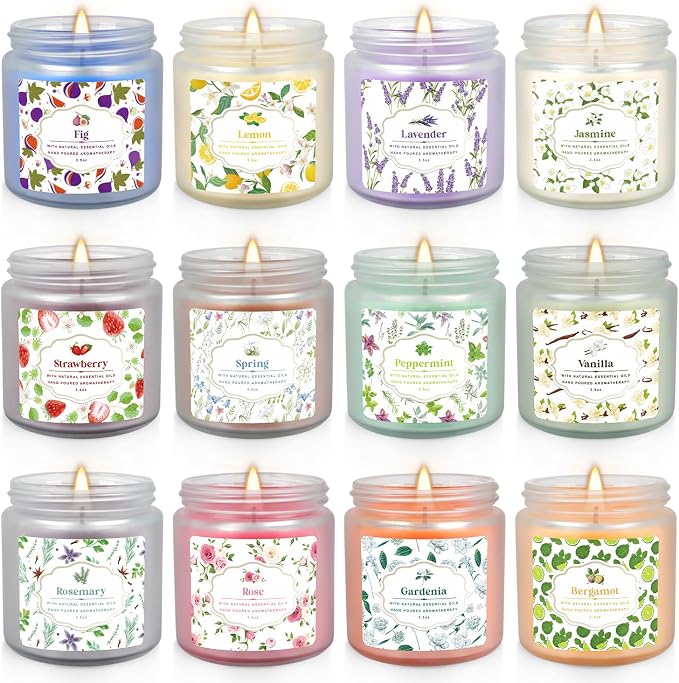 YOROXRG 12 Pack Scented Candles by YOROXRG