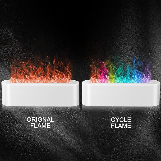Flame Air Aroma Diffuser Humidifier, Upgraded 7 Flame Colors Aromatherapy Aroma - Image 2