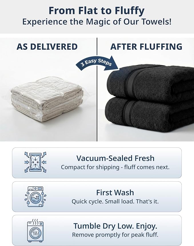 LANE LINEN 100% Cotton Bath Sheets - Image 3