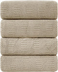 Ycosy 4 Pack Extra Large Microfiber Bath Towels Set, 35x70 inches, Less Lint by Ycosy