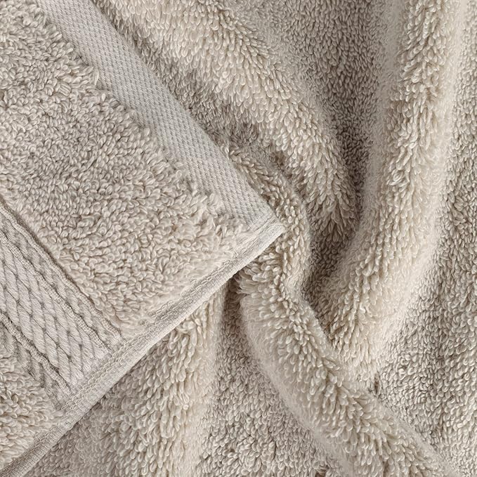 SUPERIOR Egyptian Cotton Pile 8 Piece Towel Set, Includes 2 Bath, 2 Hand - Image 6