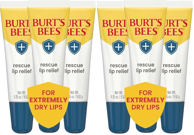Burt's Bees Rescue Lip Relief for Valentine's Day, Hydrating Lip Balm for dry by BurtsBees