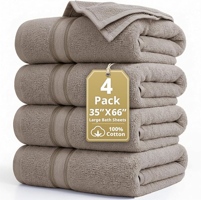 LANE LINEN Extra Large Bath Towels by LaneLinen