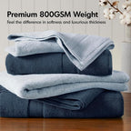 Madison Park 800GSM Bath Sheet Towel Oversized 34" x 68" 2 Pack 100% Cotton - Image 2