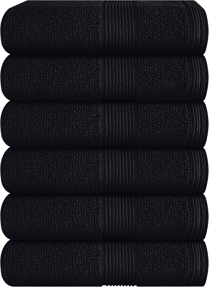 Belizzi Home Ultra Soft 6-Piece Hand Towel Set 16x28-100% Ringspun Cotton by Unknown