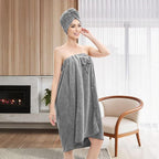 Bath Wrap Towels for Women – Adjustable Spa Shower Wrap - Image 6