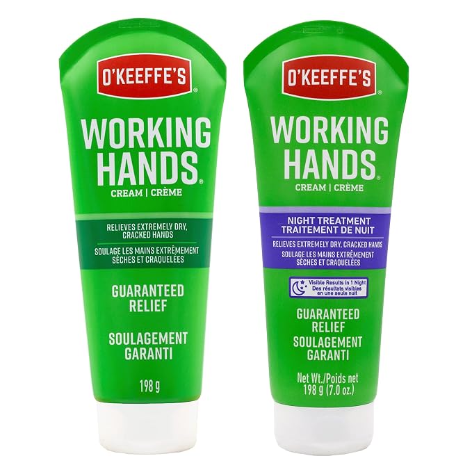 O'Keeffe's Working Hands Hand Cream Plus Night Treatment Cream Bundle - 7 oz by OKeeffes