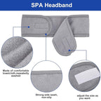 Whaline Spa Facial Headband Head Wrap Terry Cloth Headband 4 Counts Stretch - Image 3