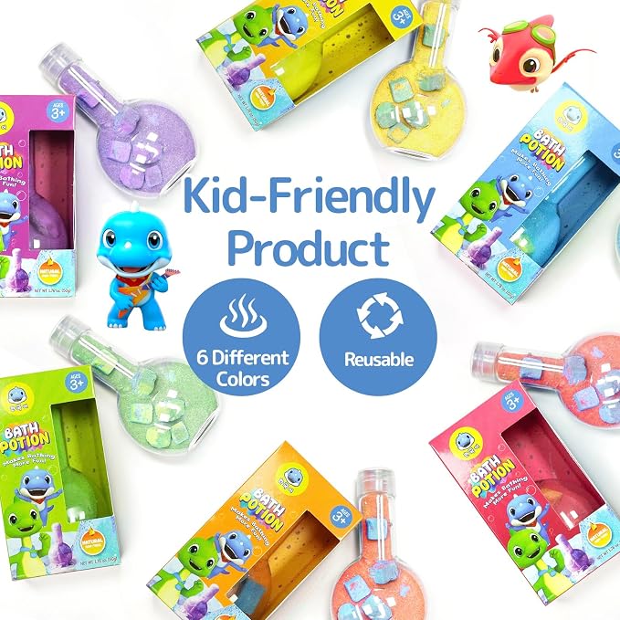 SWCANDY Bath Toys Kids Bath Bomb Potion, Easter Basket Stuffers Essentials - Image 6