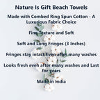 Beach Towel 100% Cotton Turkish Beach Towel Adult 38x70 Inch Pre-washed - Image 3