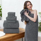 REDKISS Gray Bath Towel Sets XL - Image 4