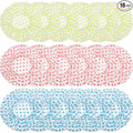 18Pcs Plastic Shower Caps for Women Reusable Waterproof Bath Caps Bathing Hair by ZGQHZR