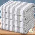 Waffle Bath Towels, Striped Bath Towels by VOOVAMOVAS
