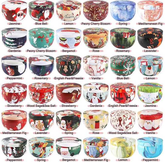 WPONSZU 36 Pack Christmas Scented Candles, Candvent Calendar 2025, Gift Set - Image 3