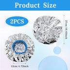 2 Pcs Aluminum Foil Deep Conditioning Hair Cap Reusable Heat Cap - Image 3