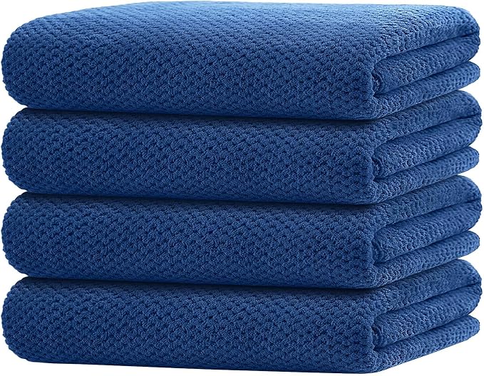 HOMEXCEL Bath Towel Set Pack of 4, 30 x 60 Inches Large Microfiber Bath Towels by HOMEXCEL