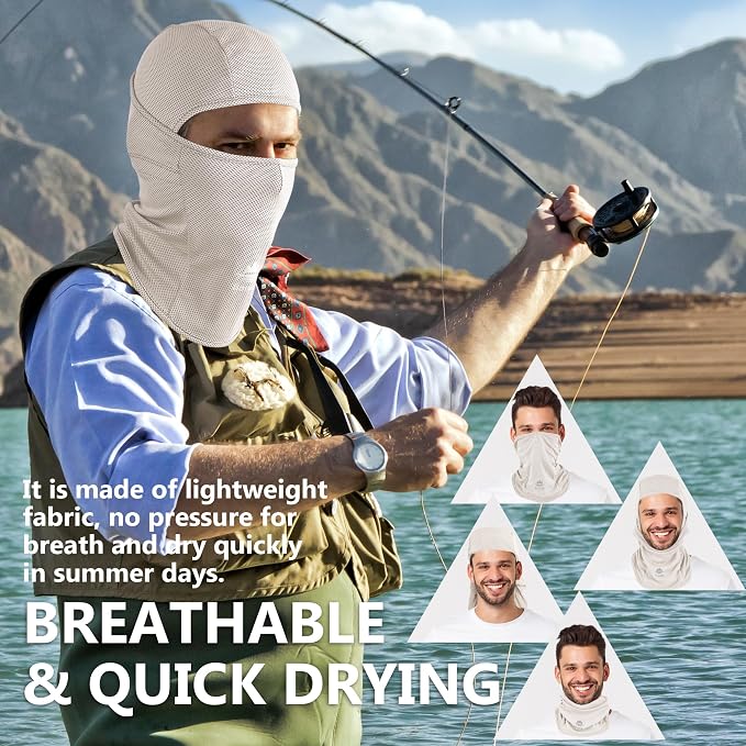 Balaclava Face Mask Sun UV Protection Breathable Full Head Mask - Image 4