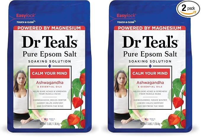 Dr Teal's Epsom Salts Calm Your Mind 3Lb 1.36Kg by DrTeals