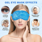 2Pack Cold Cooling Eye Mask, Reusable Hot Colder Therapy Gel Bead - Image 3