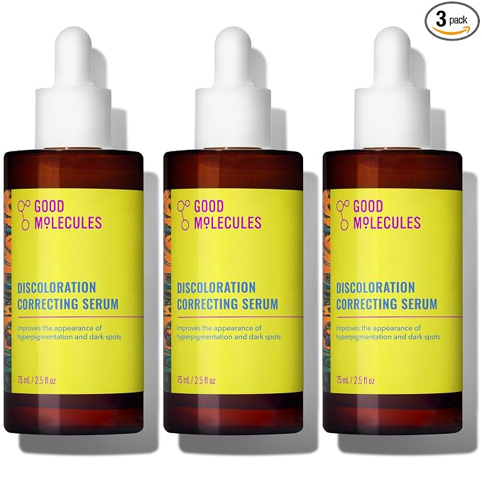 Good Molecules Discoloration Correcting Serum Pack 3 – 75 ml / 2.5 fl oz Each | by GoodMolecules