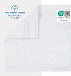 Cotton Paradise 100% Cotton Turkish Washcloth Set - Image 2