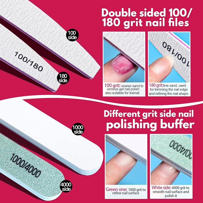 FANDAMEI Nail Files and Buffers, Nail Care Kit - Image 3