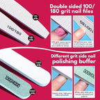 FANDAMEI Nail Files and Buffers, Nail Care Kit - Image 3