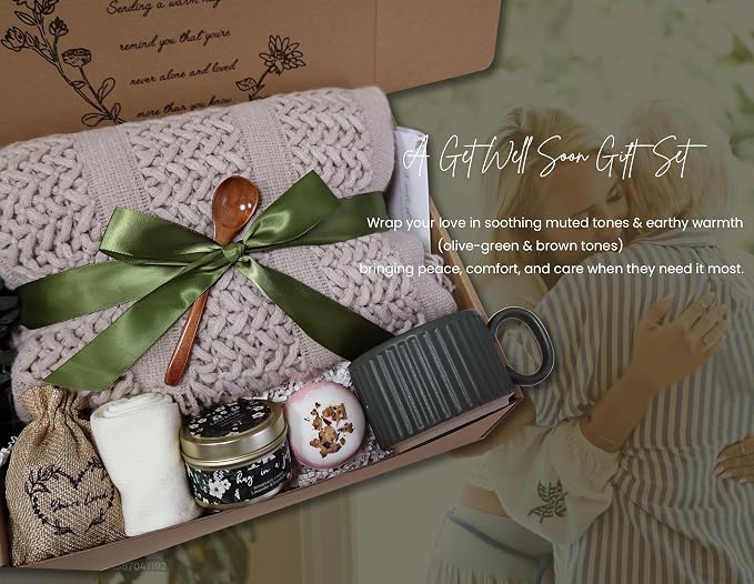 Get Well Soon Gift Basket- Relaxation, Self Care Package, After Surgery Recovery - Image 7