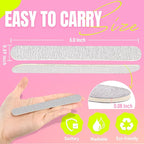Disposable Zebra Nail Files 80/80 Grit 5 Inch Double Sided Emery Boards - Image 2