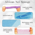 6 Pack African Bath Sponge Exfoliating Glove Set Nylon African Exfoliating Net - Image 5