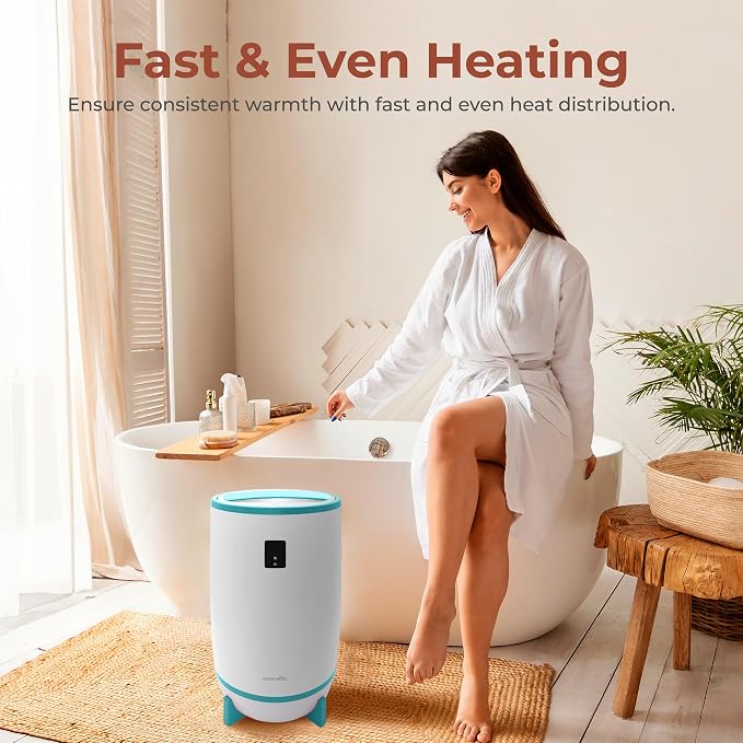 SereneLife Towel & Blanket Warmer, One Touch Portable Bath Towel Warmer - Image 5