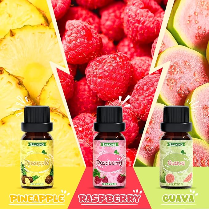 SALKING Fruity Fragrance Essential Oils Set, Essential Oil Gift Set Scented Oils - Image 3
