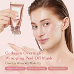 medicube Wrapping Mask Collagen Overnight Peel Off Facial Mask | Elasticity & - Image 3