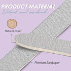 Professional Disposable Zebra Nail Files 100/180 Grit 5" Double Sided Emery - Image 5