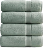 Springtree Home Luxury Bamboo Rayon Bath Towel Set of 4 | 35% Bamboo Rayon by SpringtreeHome